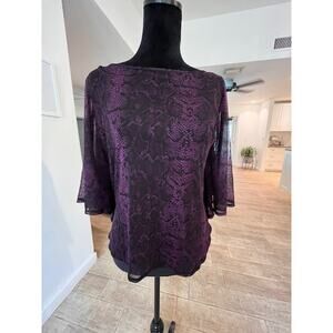 INC purple blouse size s